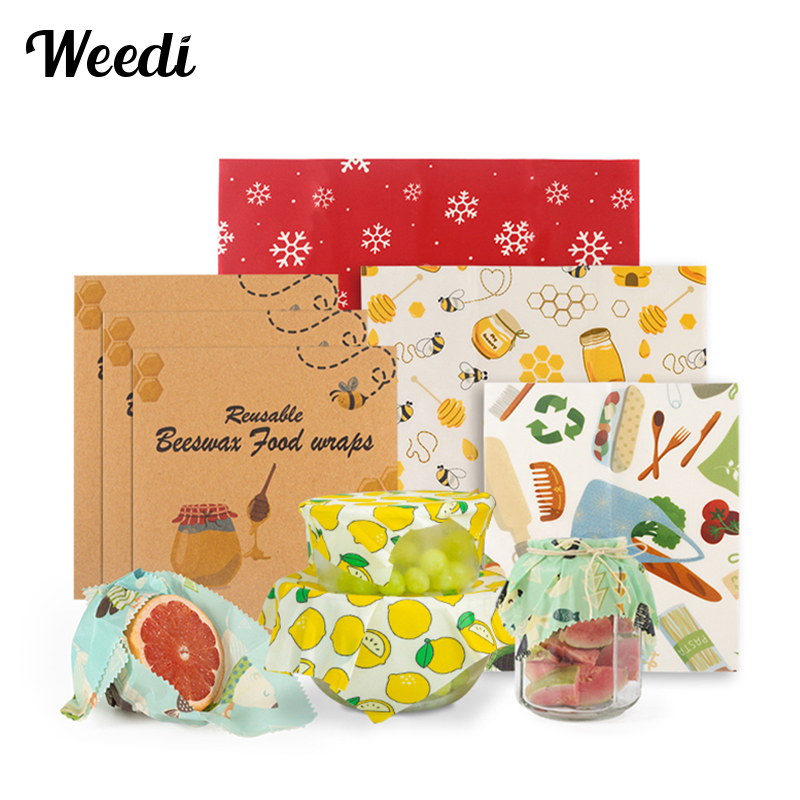 Beeswax Food Wrap - أغطية طعام قابلة لإعادة الاستخدام من