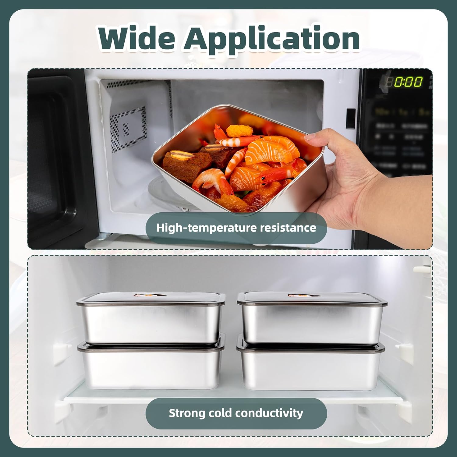 6 عبوات (57 أونصة) من حاويات ت - مراجعة Food Storage Stackable Containers وسعره