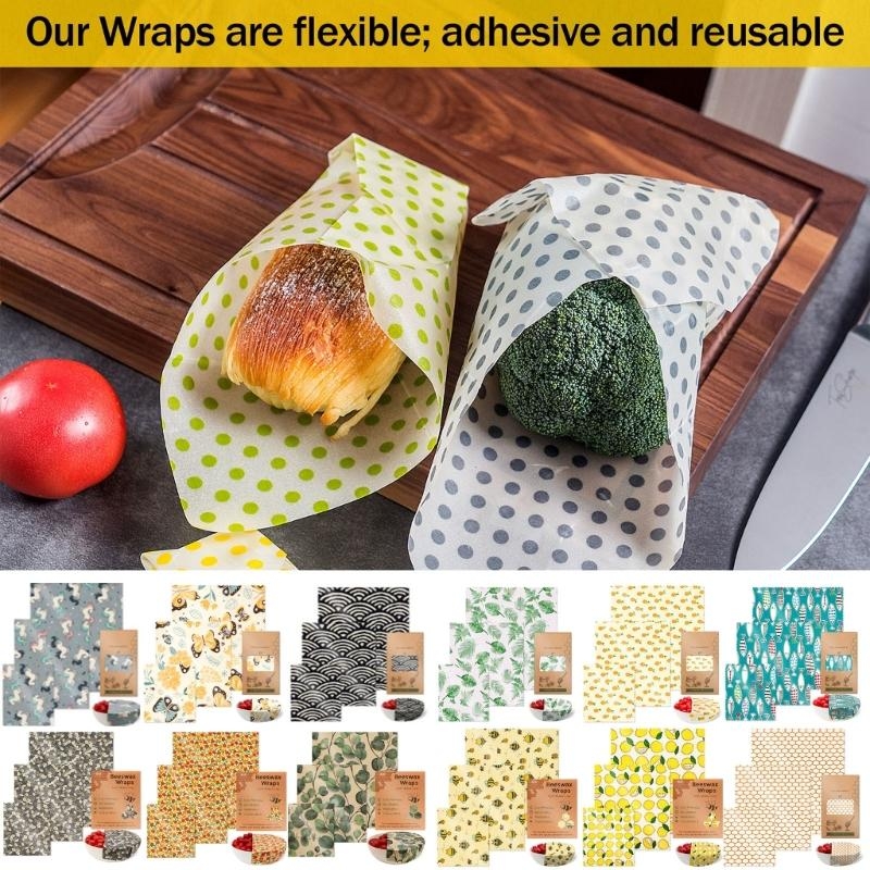 مجموعة قماش شمع العسل العملية  - مراجعة Beeswax Food Wrap وسعره