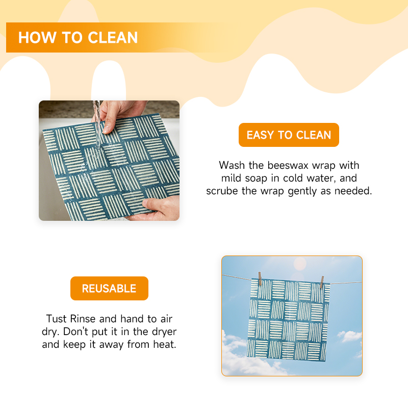 قطعتان / 4 قطع من أغطية الطعام - مراجعة Beeswax Food Wrap وسعره